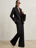 Reiss Petite Haisley Wool-Blend Tailored Flared Suit Trousers