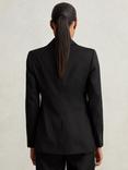 Reiss Petite Haisley Single Breasted Suit Blazer, Black