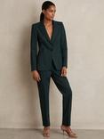 Reiss Petite Jade Wool-Blend Single-Breasted Suit Blazer, Green