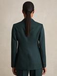 Reiss Petite Jade Wool-Blend Single-Breasted Suit Blazer, Green