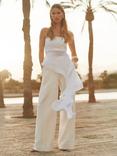 Reiss Rhiannon Skirt Detail Jumpsuit, Ivory