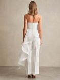 Reiss Rhiannon Skirt Detail Jumpsuit, Ivory