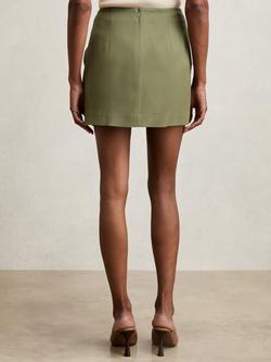 Reiss Nicole A Line Mini Skirt - view 2, Green