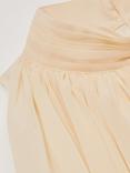 Reiss Fi Draped Chiffon Sleeveless Top, Ivory