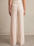 Reiss Darcie Wide Leg Trousers, Pink