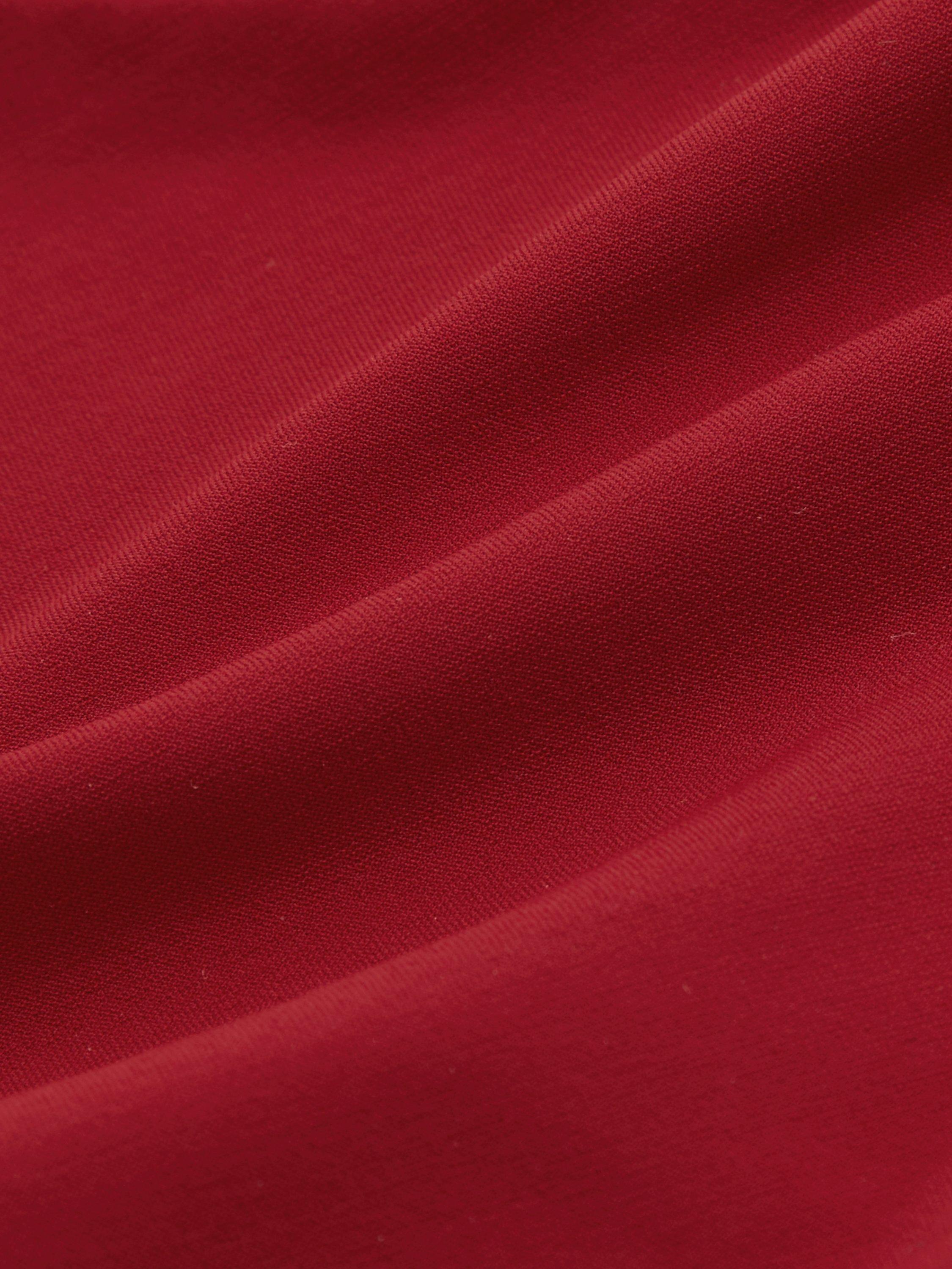 Product image 2 of 5, which shows Reiss Nara Fixed-Side Bikini Bottoms, Dark Red, 16