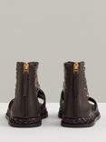 Reiss Tiegan Leather Gladiator Sandals, Chocolate