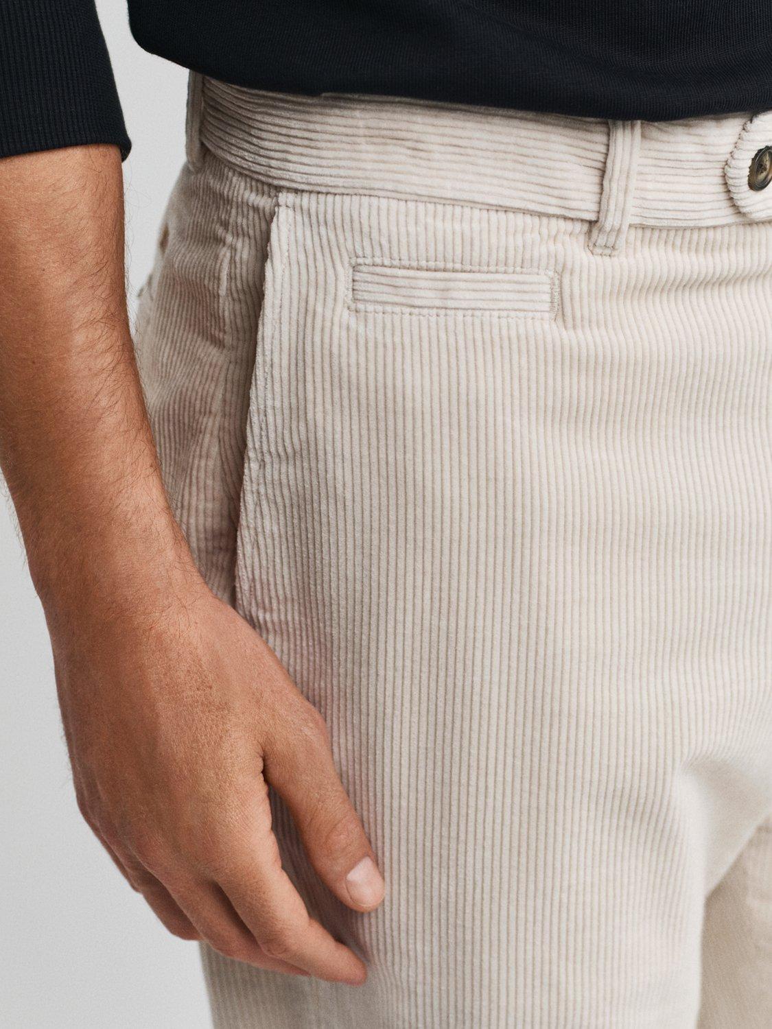 Product image 5 of 6, which shows GANT Mid Rise Corduroy Chinos, Putty, 32R