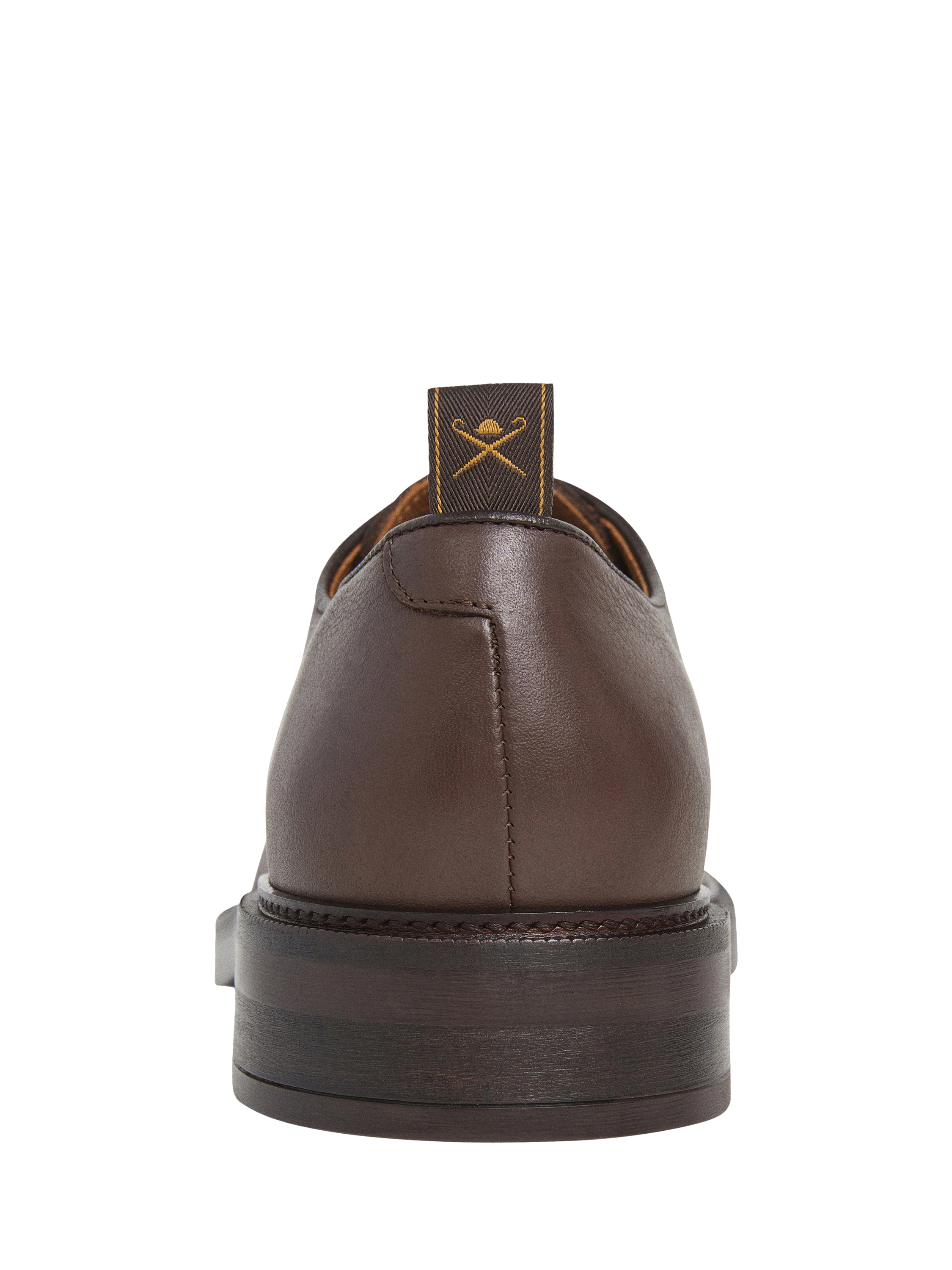 Product image 4 of 6, which shows Hackett London Leather Derby Shoes, Dark Brown, 11