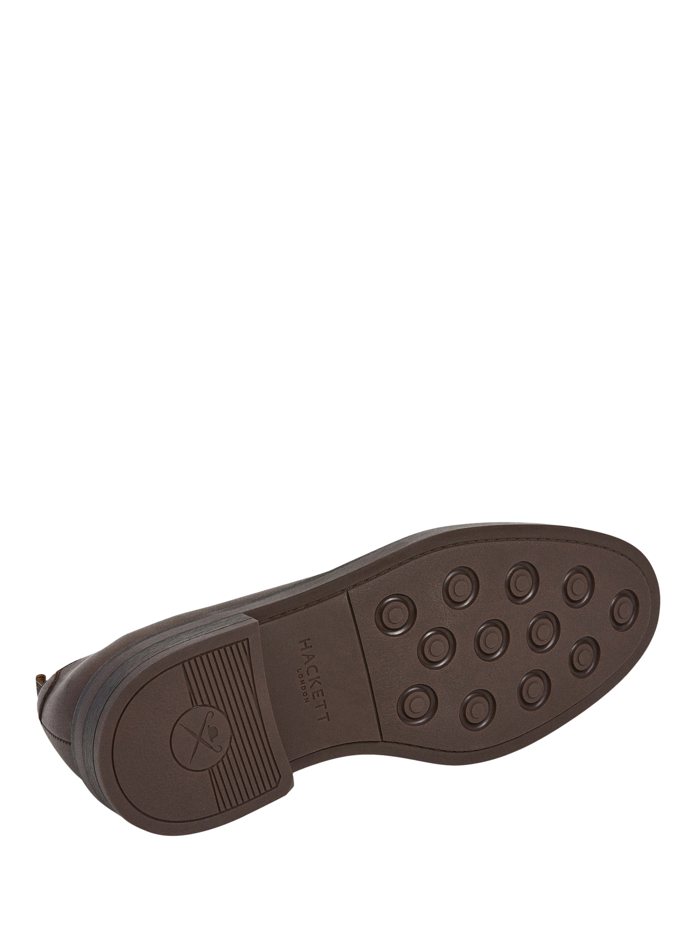 Product image 6 of 6, which shows Hackett London Leather Derby Shoes, Dark Brown, 11