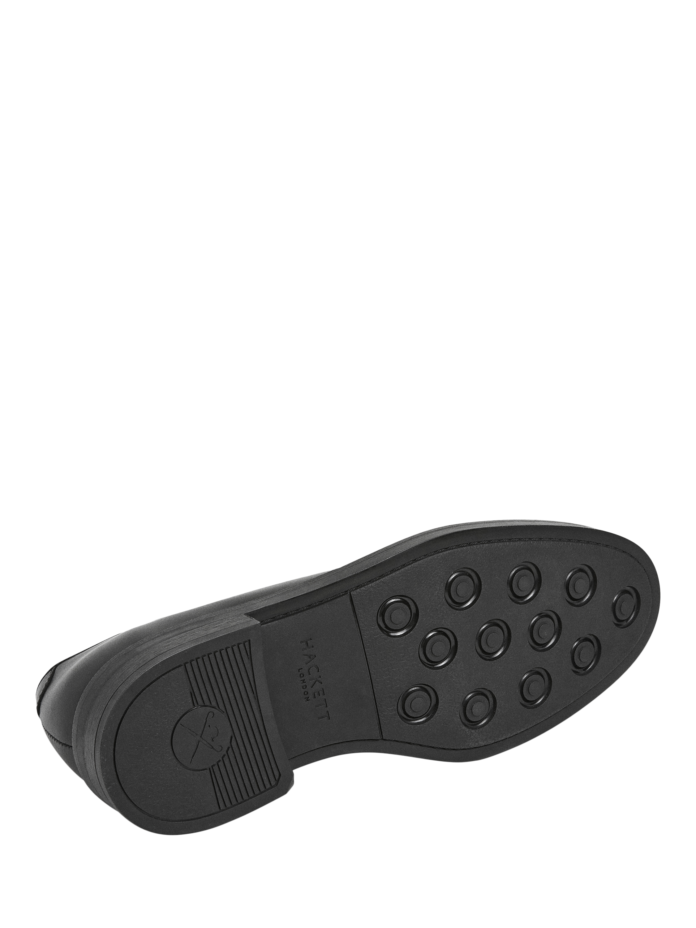 Product image 6 of 6, which shows Hackett London Leather Derby Shoes, Black, 6