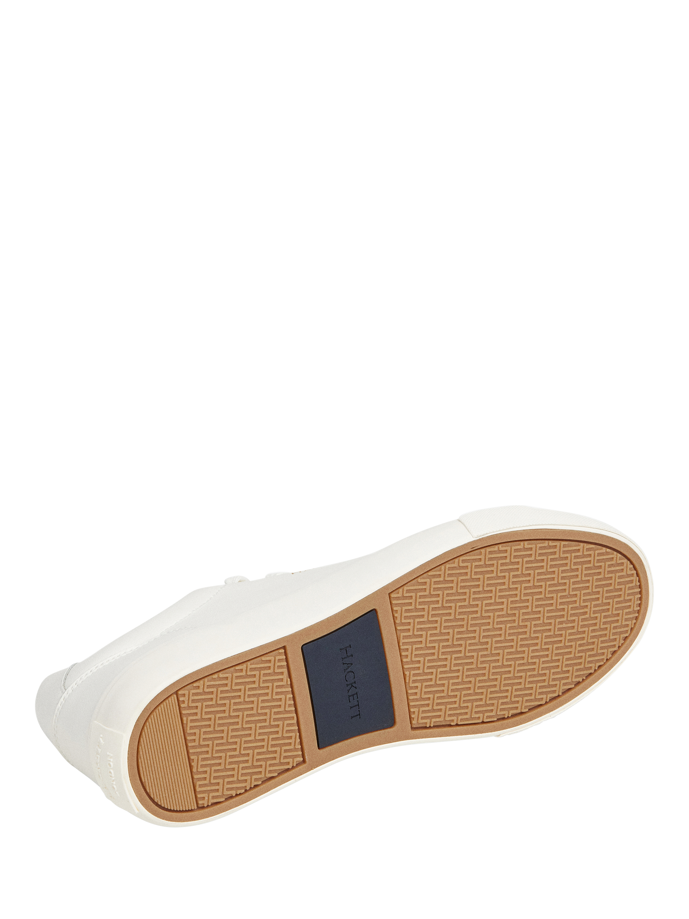 Product image 6 of 6, which shows Hackett London Logo Low Top Trainers, Off White, 11