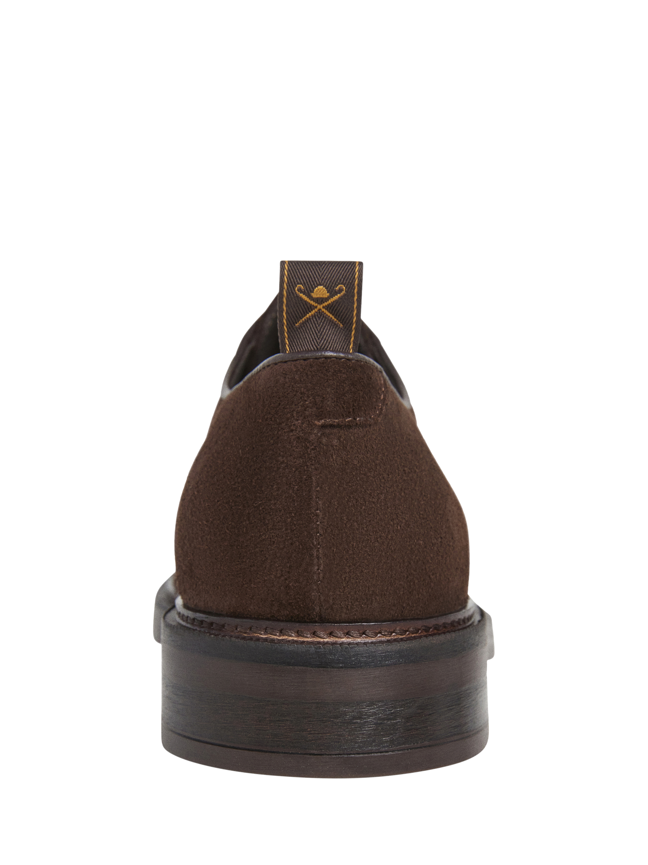 Product image 4 of 6, which shows Hackett London Lace Up Suede Derby Shoes, Dark Brown, 11