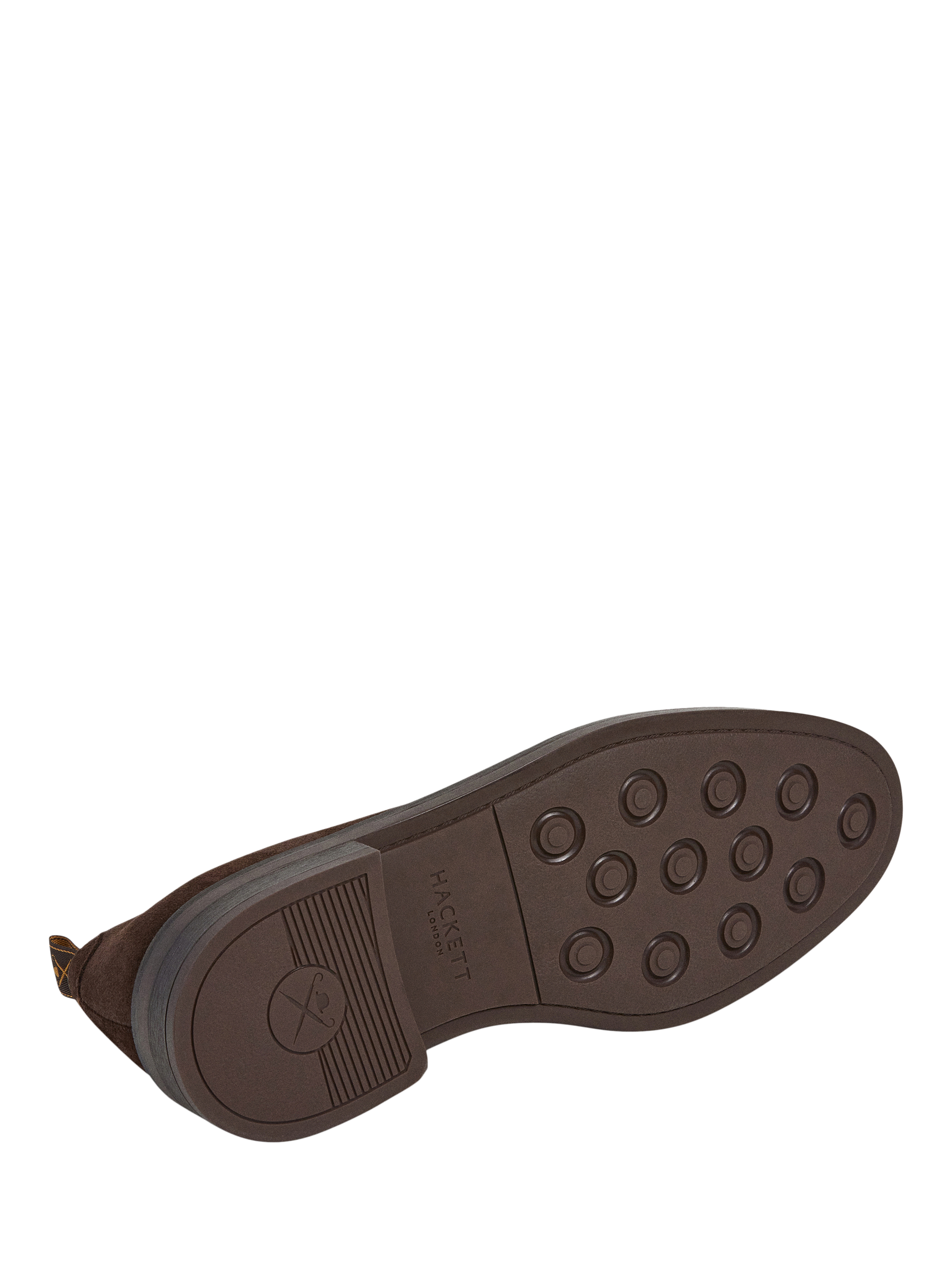 Product image 6 of 6, which shows Hackett London Lace Up Suede Derby Shoes, Dark Brown, 11