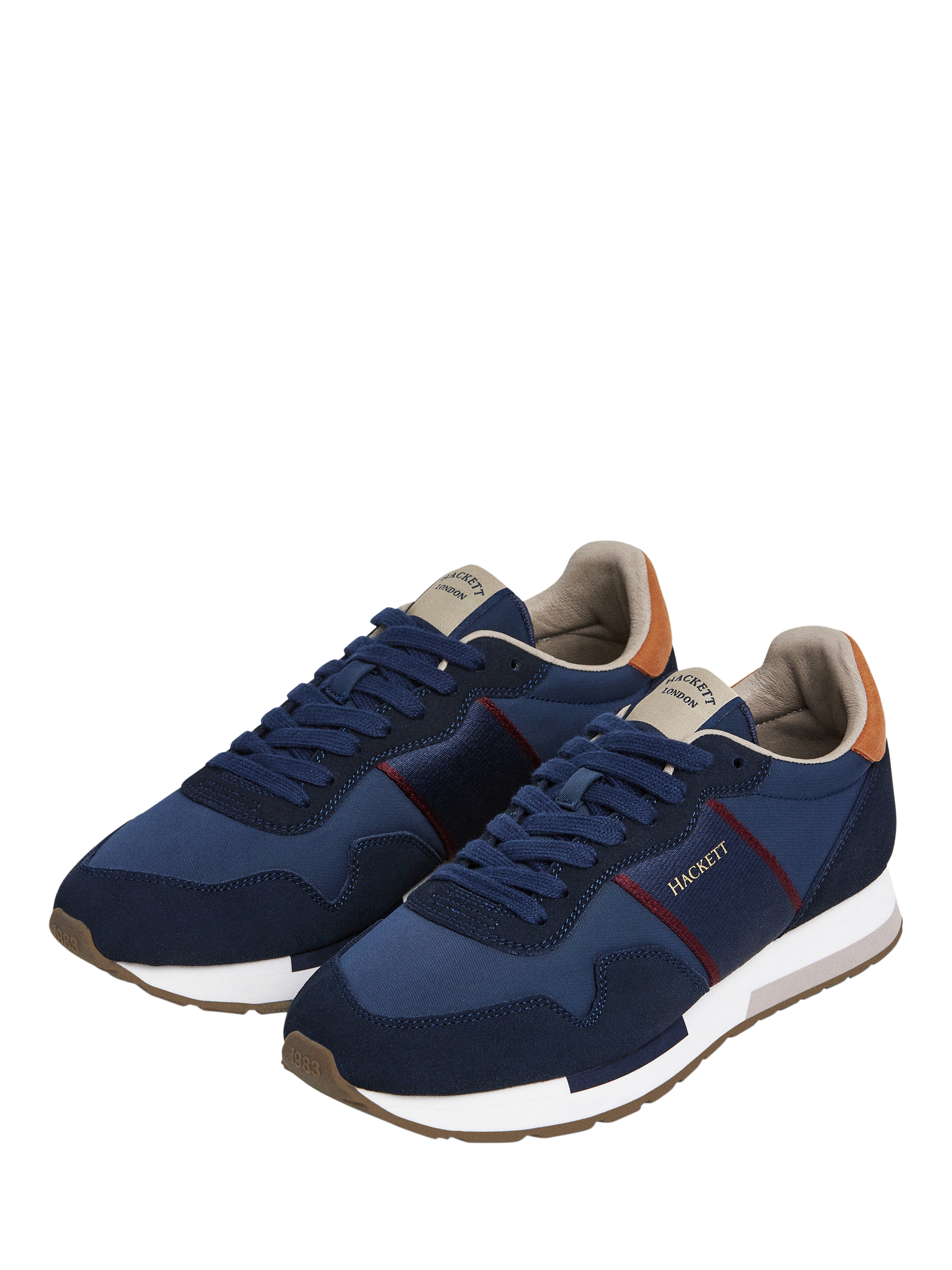 Product image 3 of 6, which shows Hackett London Logo Trainers, Navy, 11