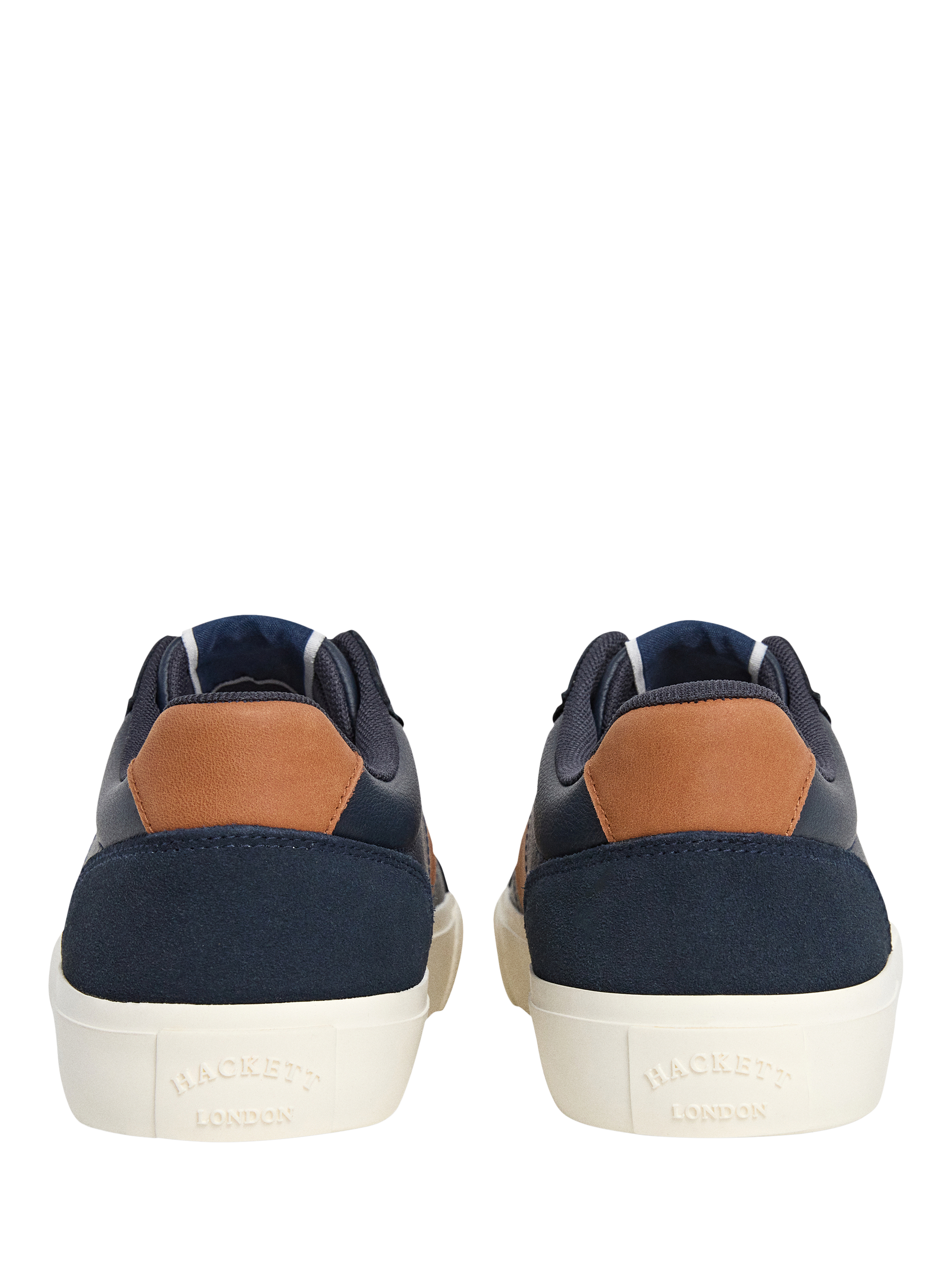 Product image 4 of 6, which shows Hackett London Blake Max Leather Trainers, Navy, 6