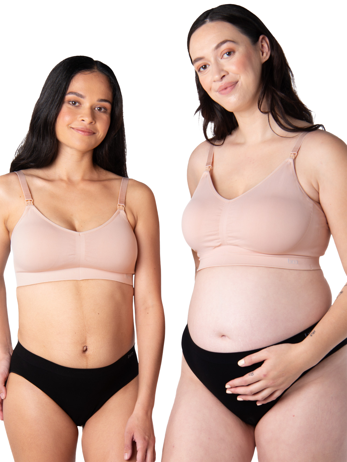 Product image 2 of 5, which shows Hotmilk My Necessity Regular Cup Nursing Bra, Ballet Pink, S