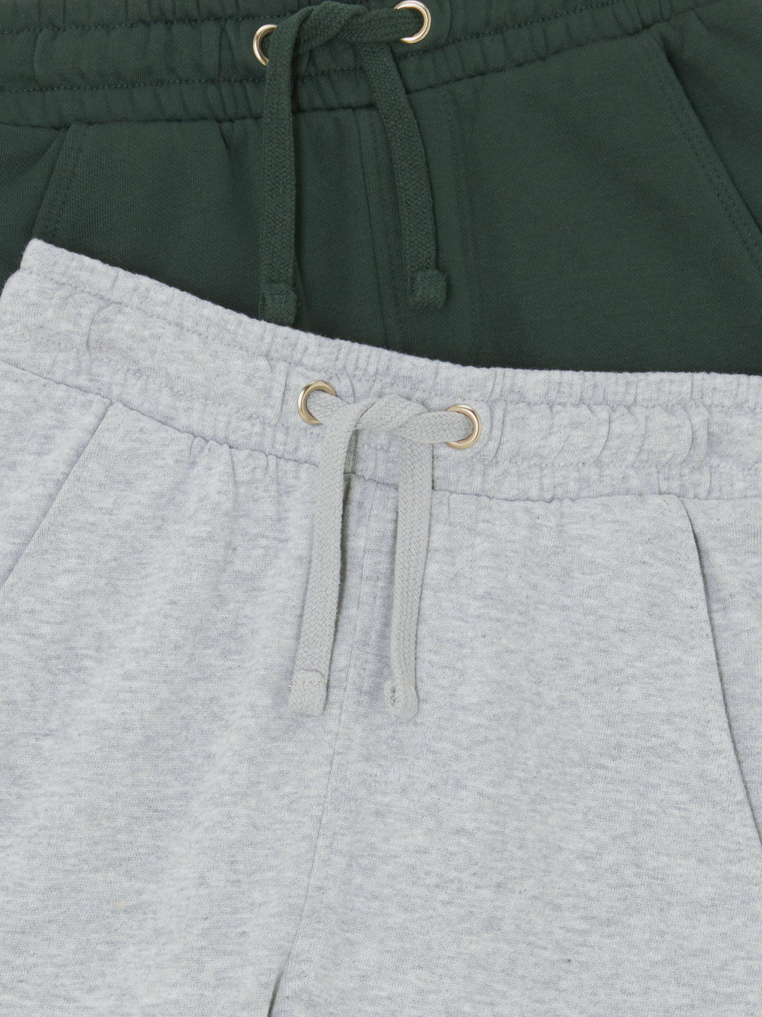 Product image 6 of 6, which shows John Lewis Kids' Jersey Joggers, Grey/Green, 3 years