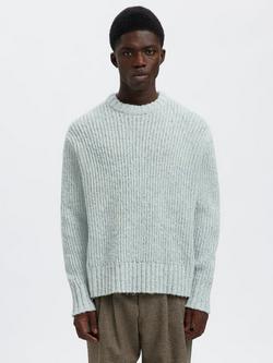 Selected Chicago Long Sleeve Cowl Neck Jersey Top, Cashmere Blue Twist