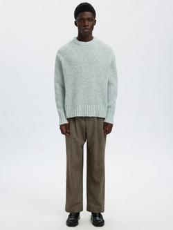 Selected Chicago Long Sleeve Cowl Neck Jersey Top - view 2, Cashmere Blue Twist