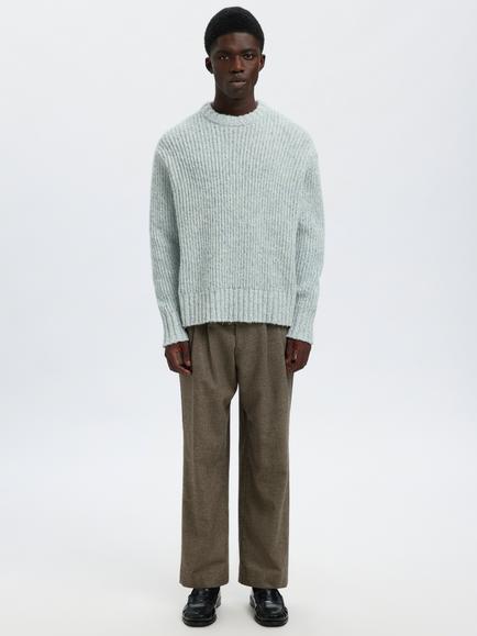Selected Chicago Long Sleeve Cowl Neck Jersey Top - view 2, Cashmere Blue Twist