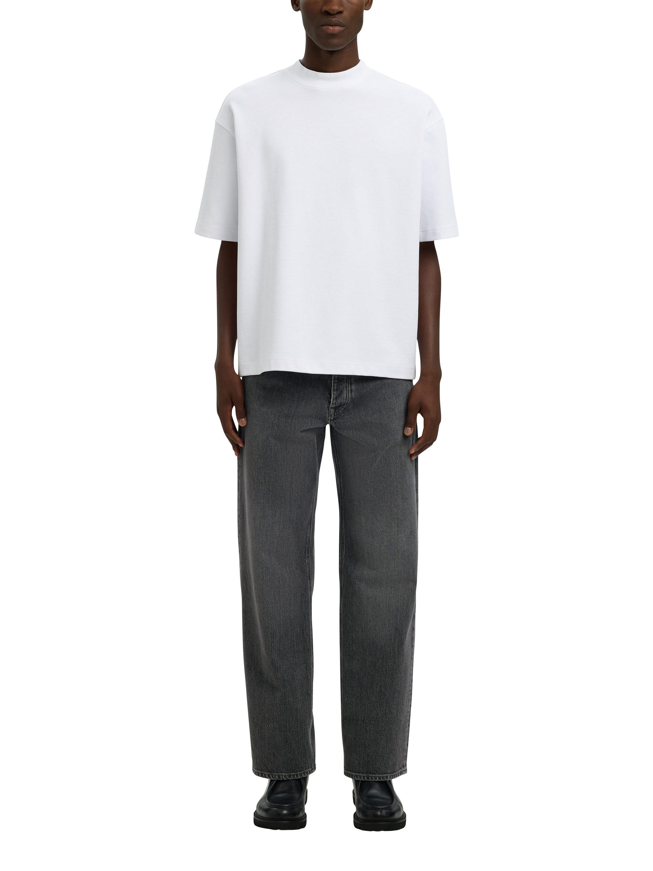 Product image 2 of 6, which shows Creative Tops Ben 606 Cotton Blend Denim Jeans, Medium Grey, 30R