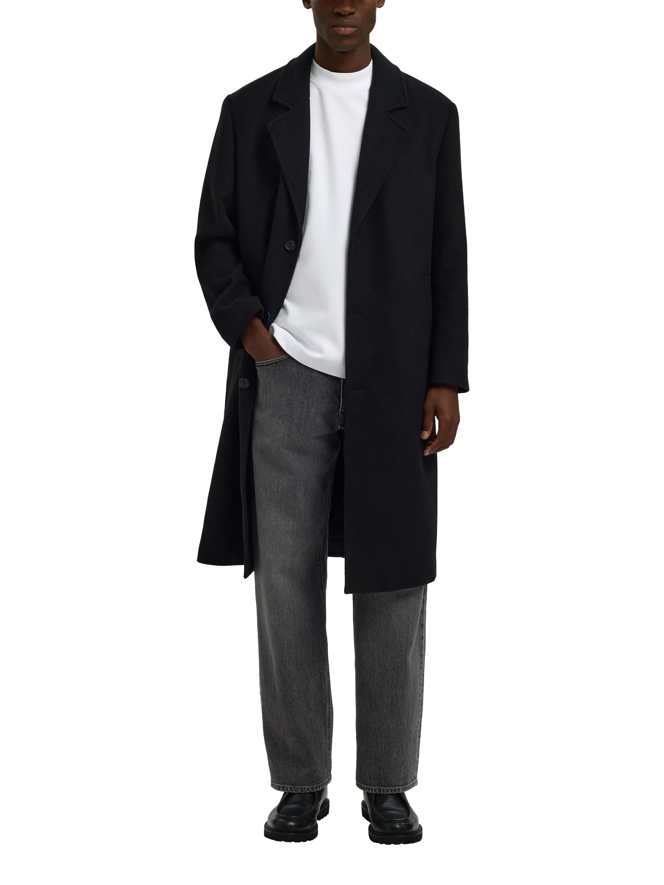 Product image 5 of 6, which shows Creative Tops Ben 606 Cotton Blend Denim Jeans, Medium Grey, 30R