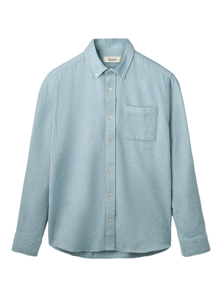 forét Creek Cotton Regular Fit Flannel Shirt, Dove, Dove
