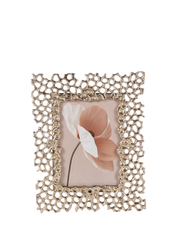 Libra Interiors Miel Honeycomb Photo Frame, Gold, Gold