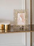 Libra Interiors Miel Honeycomb Photo Frame, Gold