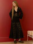 Brora Tulle Cardigan, Black