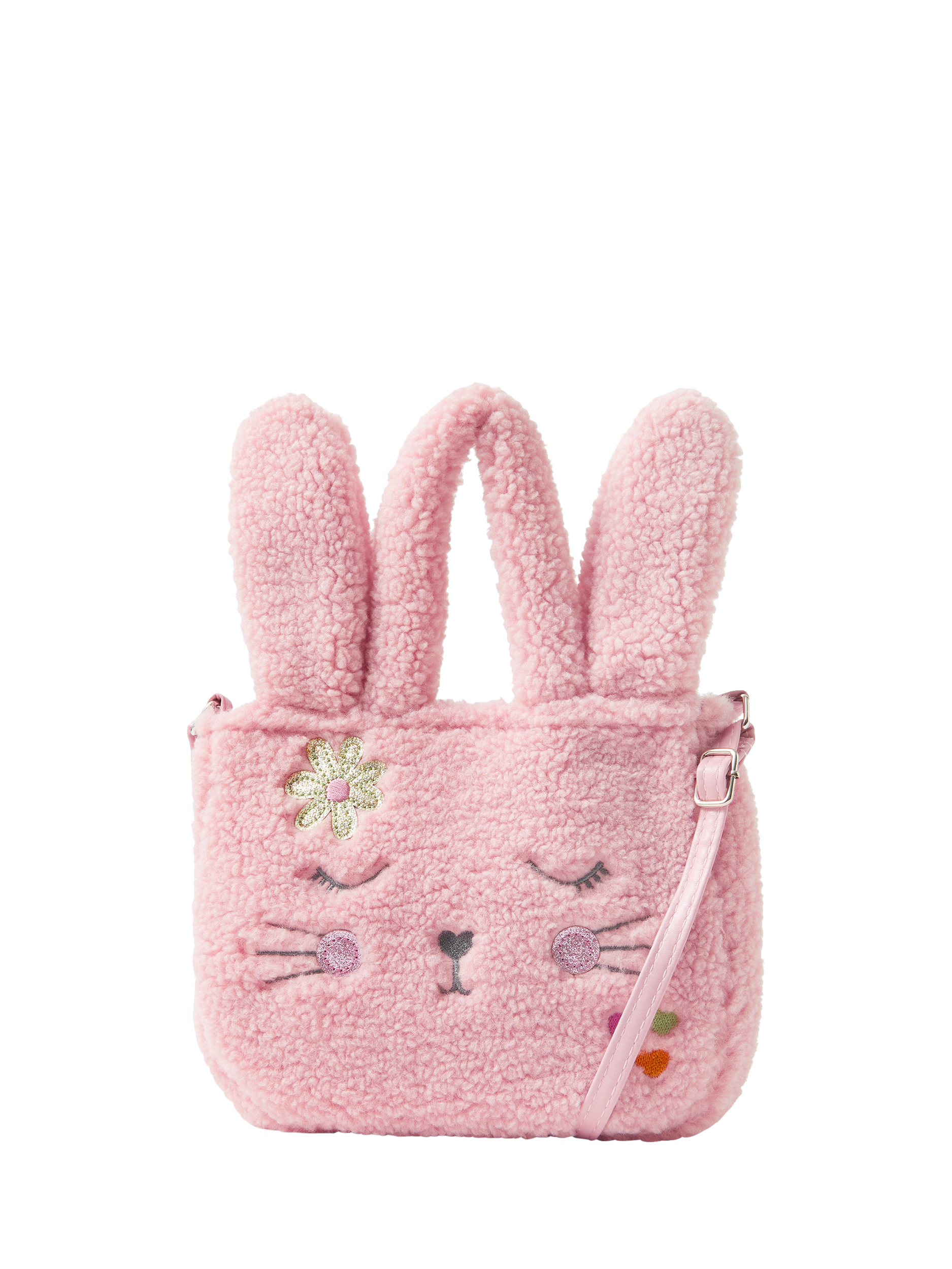 Accessorize Kids' Borg Bunny Shopper Bag, Pink