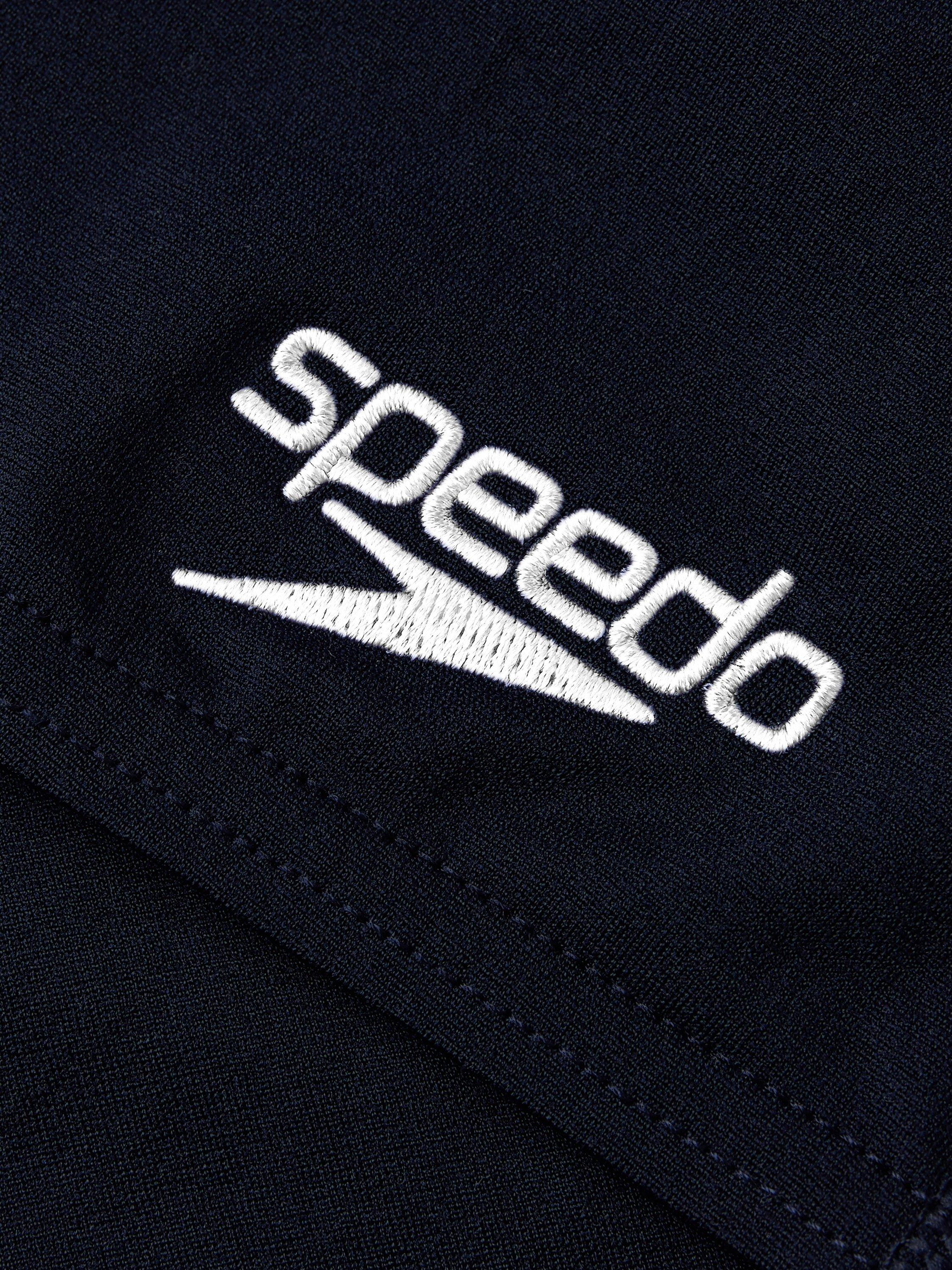Product image 6 of 8, which shows Speedo Endurance+ V-Cut Jammer Swim Shorts, True Navy, 30