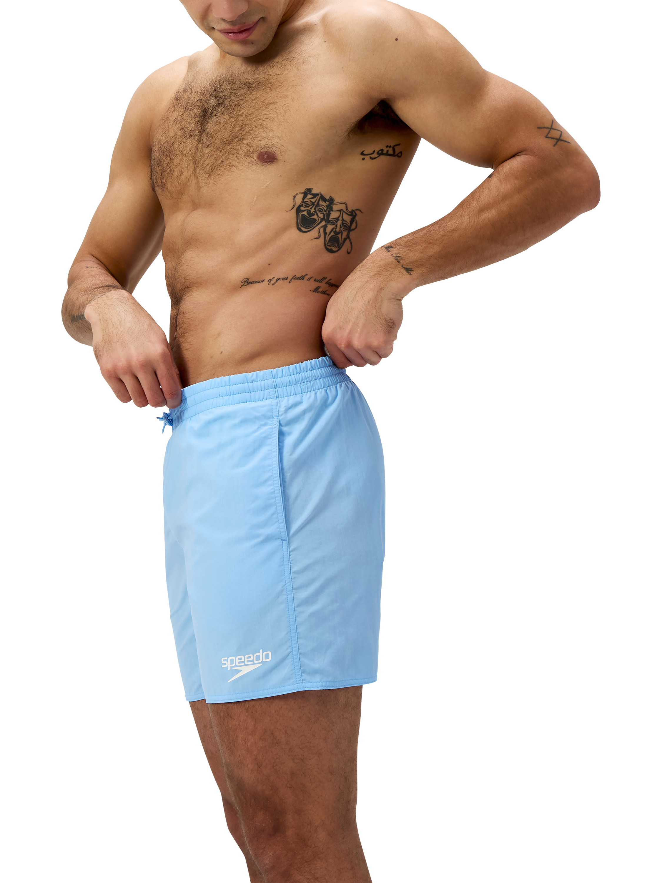 Product image 4 of 10, which shows Speedo Essential 16" Swim Shorts, Sugar Blue, S