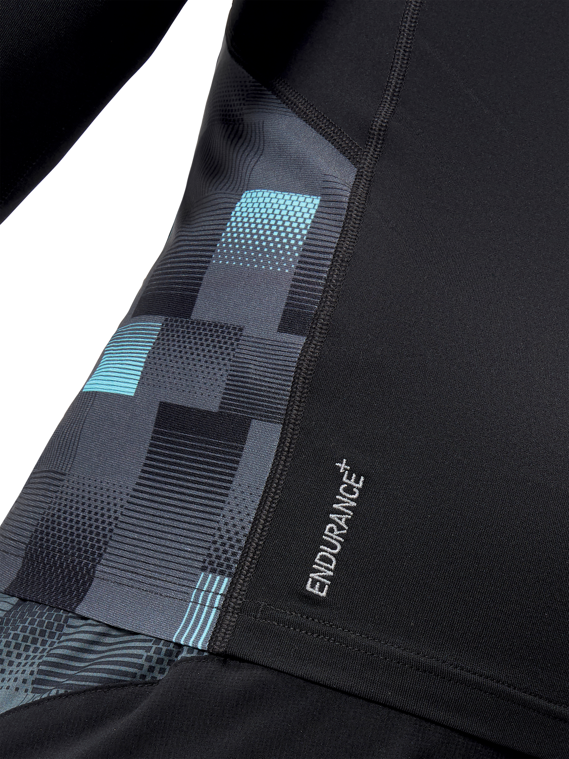 Product image 6 of 8, which shows Speedo Essential Long Sleeve Rash Top, Black/White, S