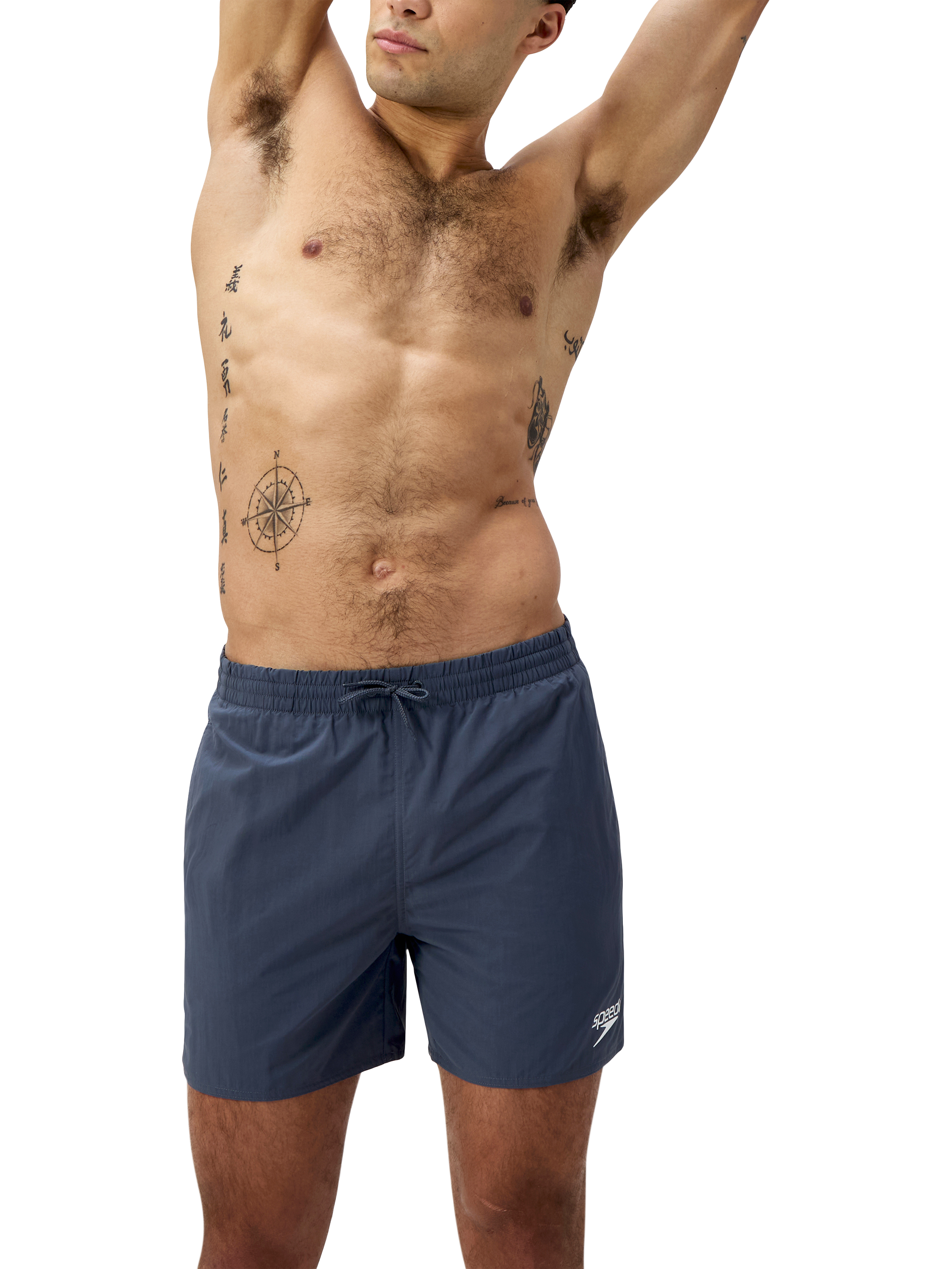Product image 5 of 9, which shows Speedo Essential 16" Swim Shorts, Grey Lead, S