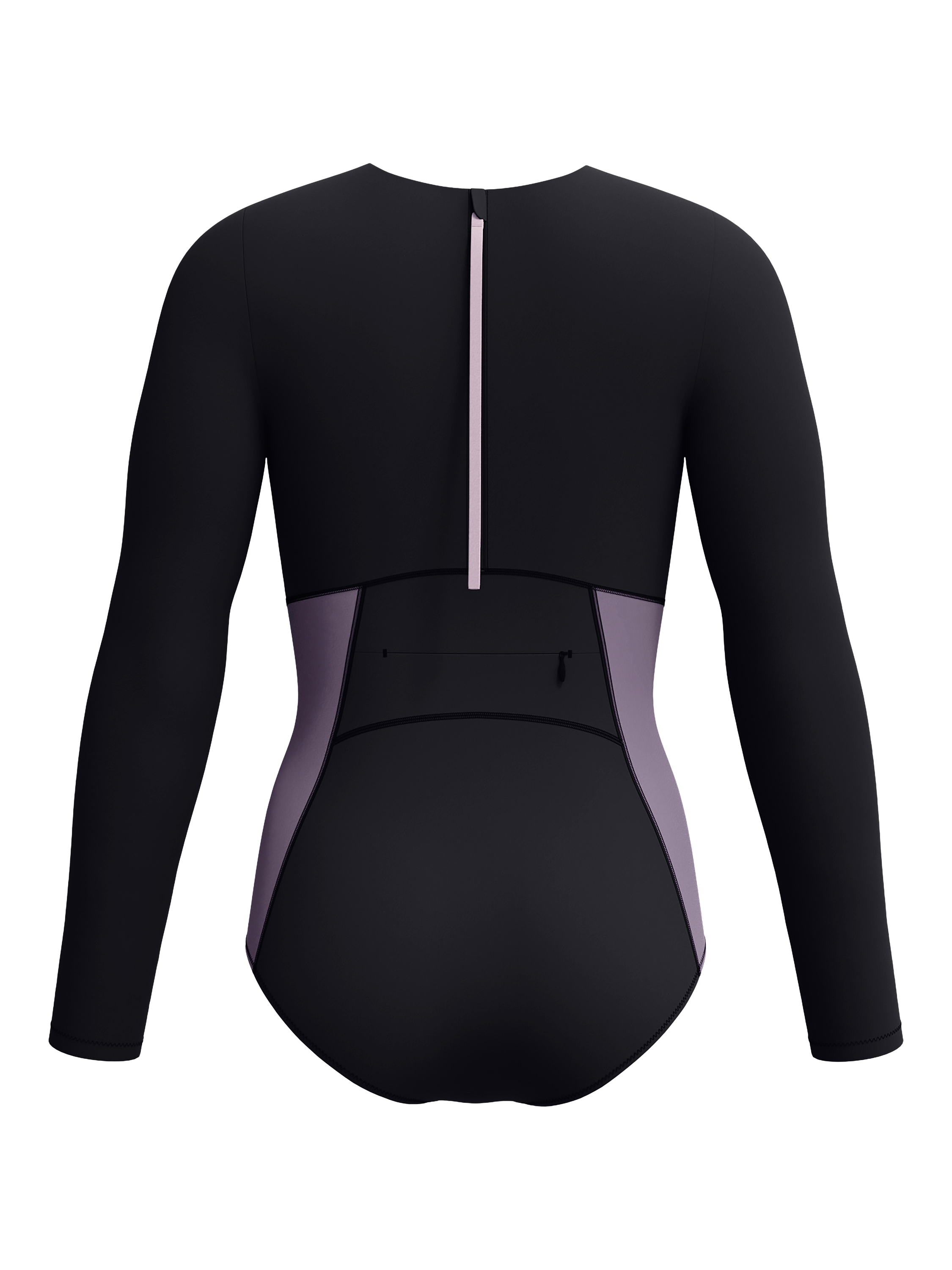 Product image 9 of 11, which shows Speedo Long Sleeve Zip Back Swimsuit, Anthracite, XS