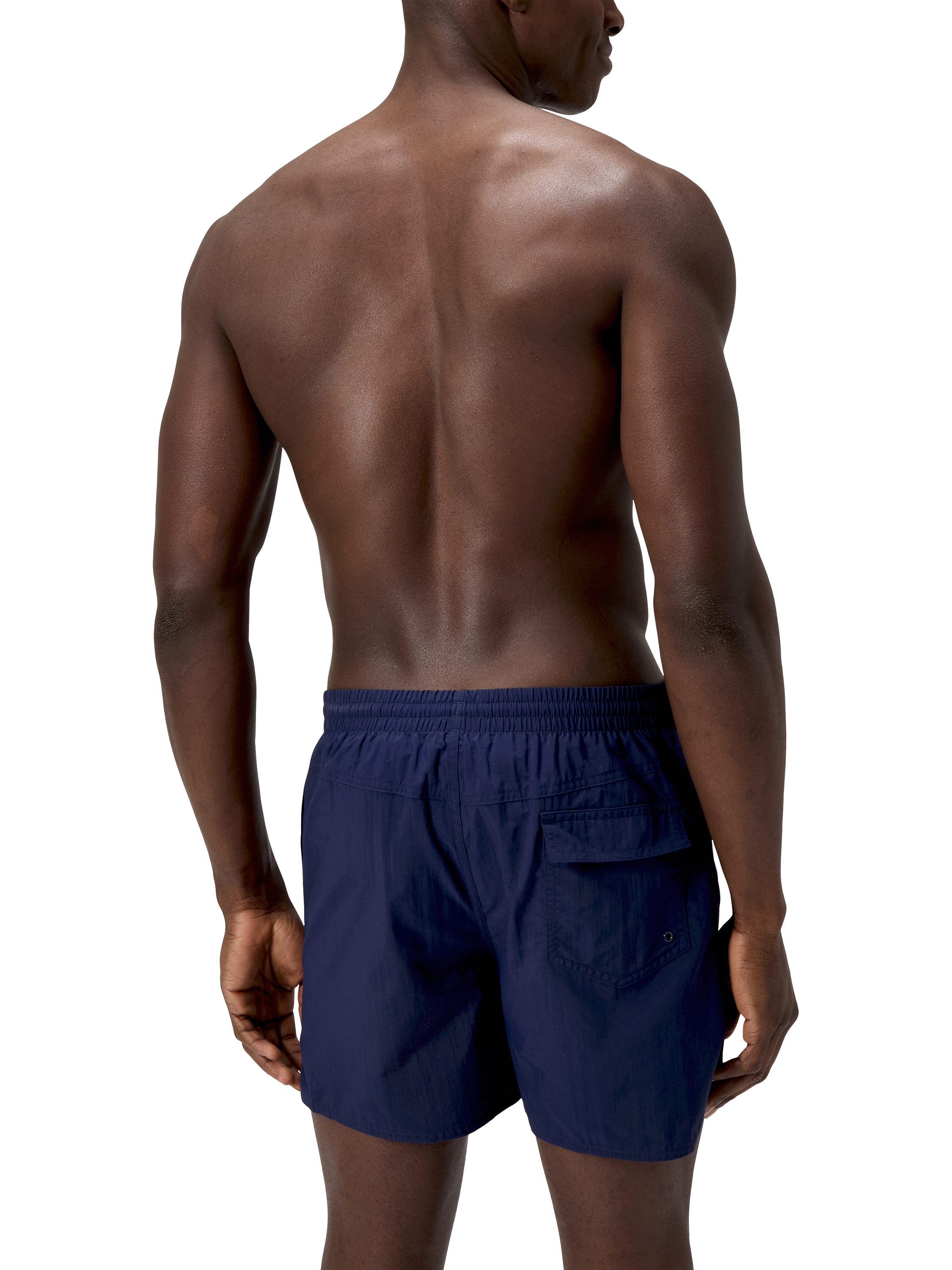 Product image 2 of 10, which shows Speedo Medley Logo 16” Watershorts, Navy/Lagoon Blue, S