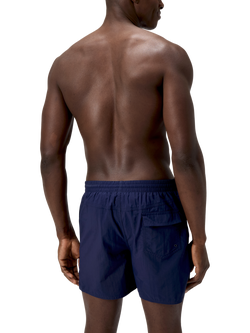 Speedo Medley Logo 16” Watershorts, Navy/Lagoon Blue - view 2, Navy/Lagoon Blue