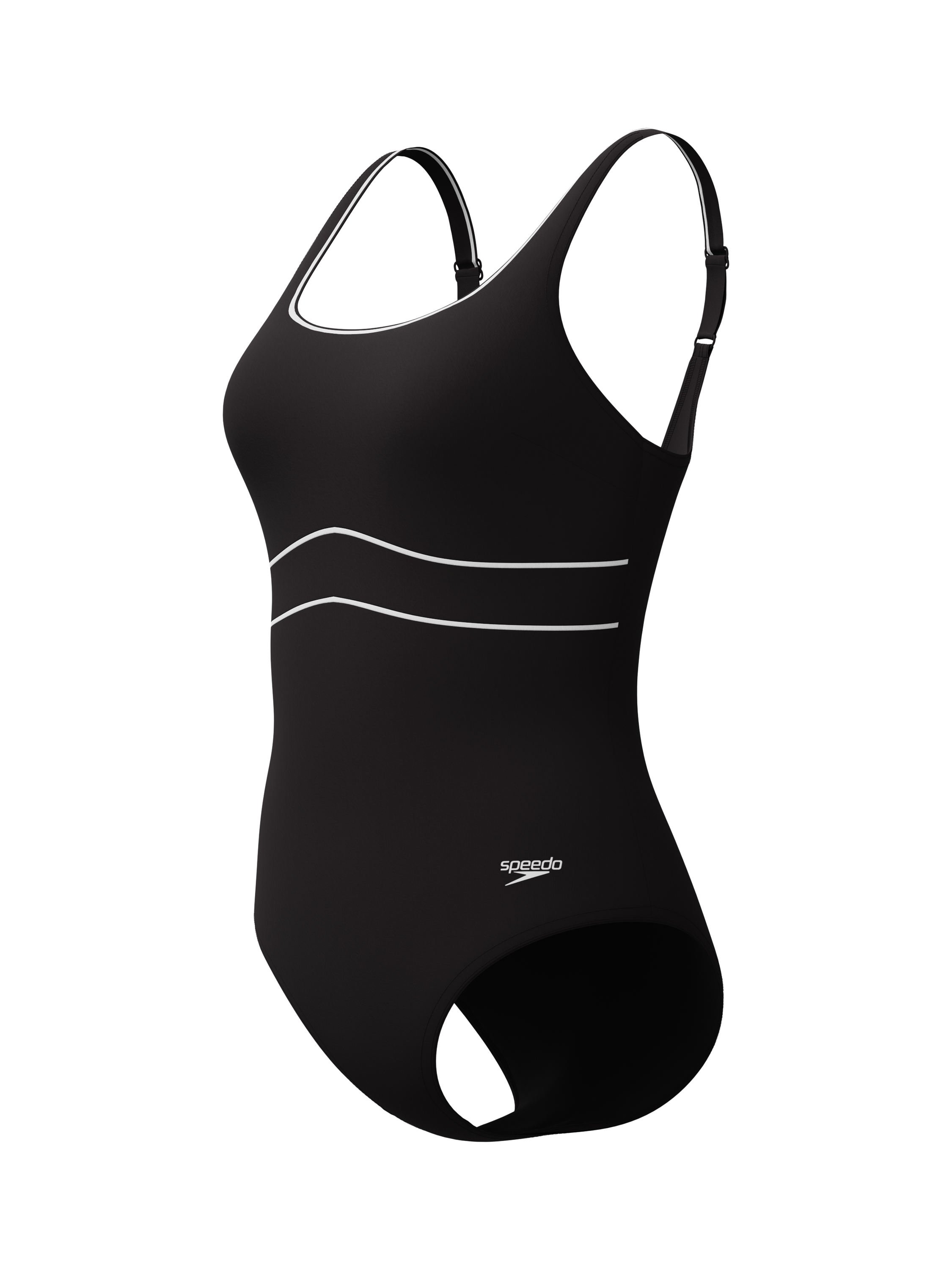 Product image 1 of 4, which shows Speedo Contour Eclipse Swimsuit, Anthracite, 32