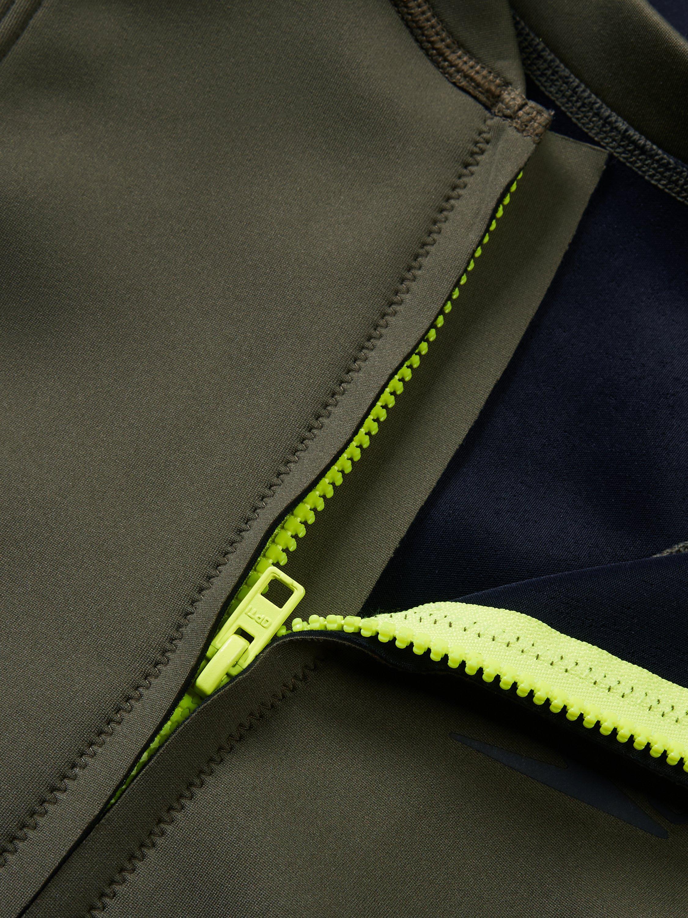 Product image 3 of 6, which shows Speedo Sleeveless Thermal Swimsuit, Black/Olive Night, 32