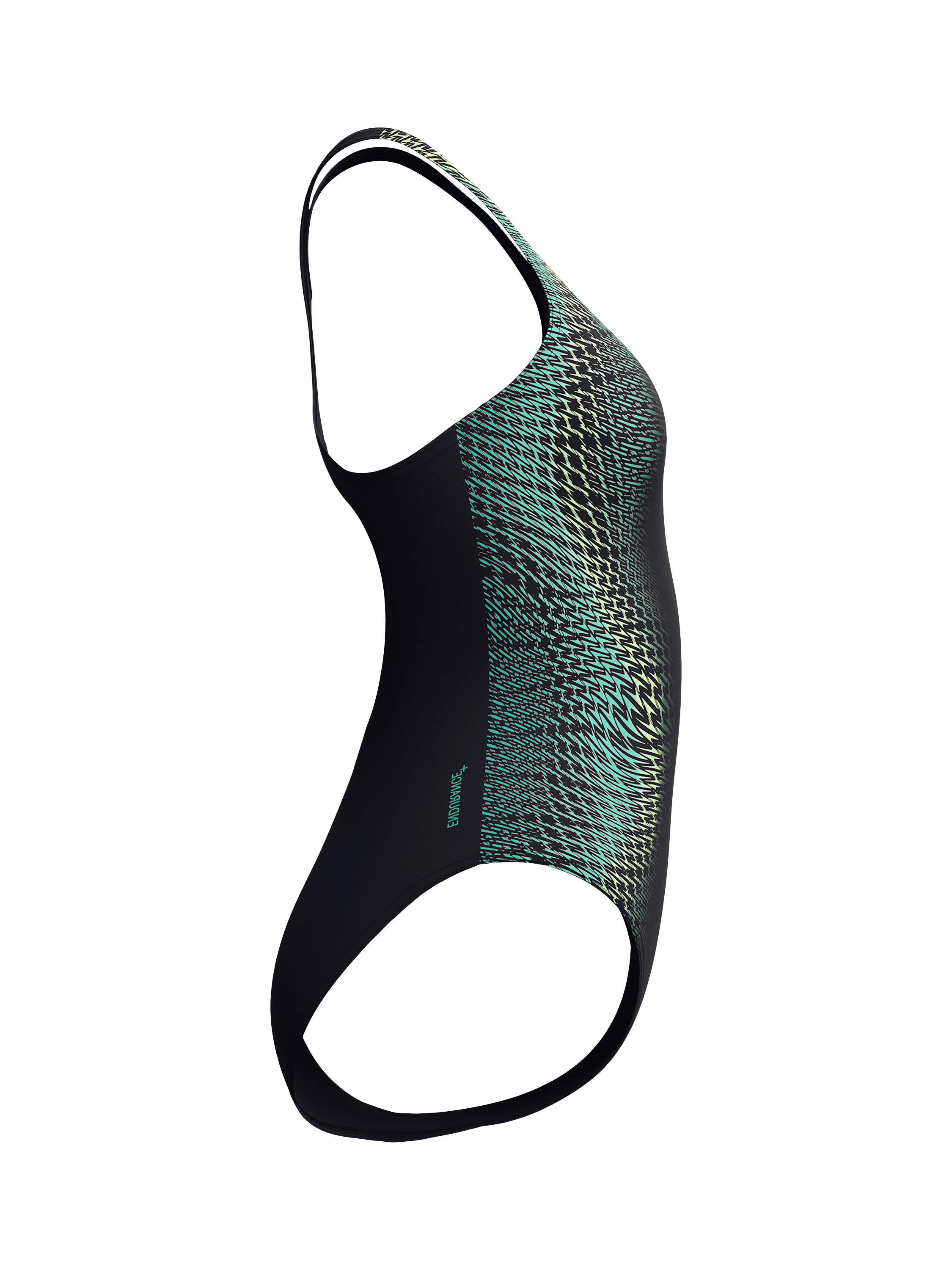 Product image 9 of 10, which shows Speedo Boomprint Medalist Swimsuit, Turquoise Gem, 32