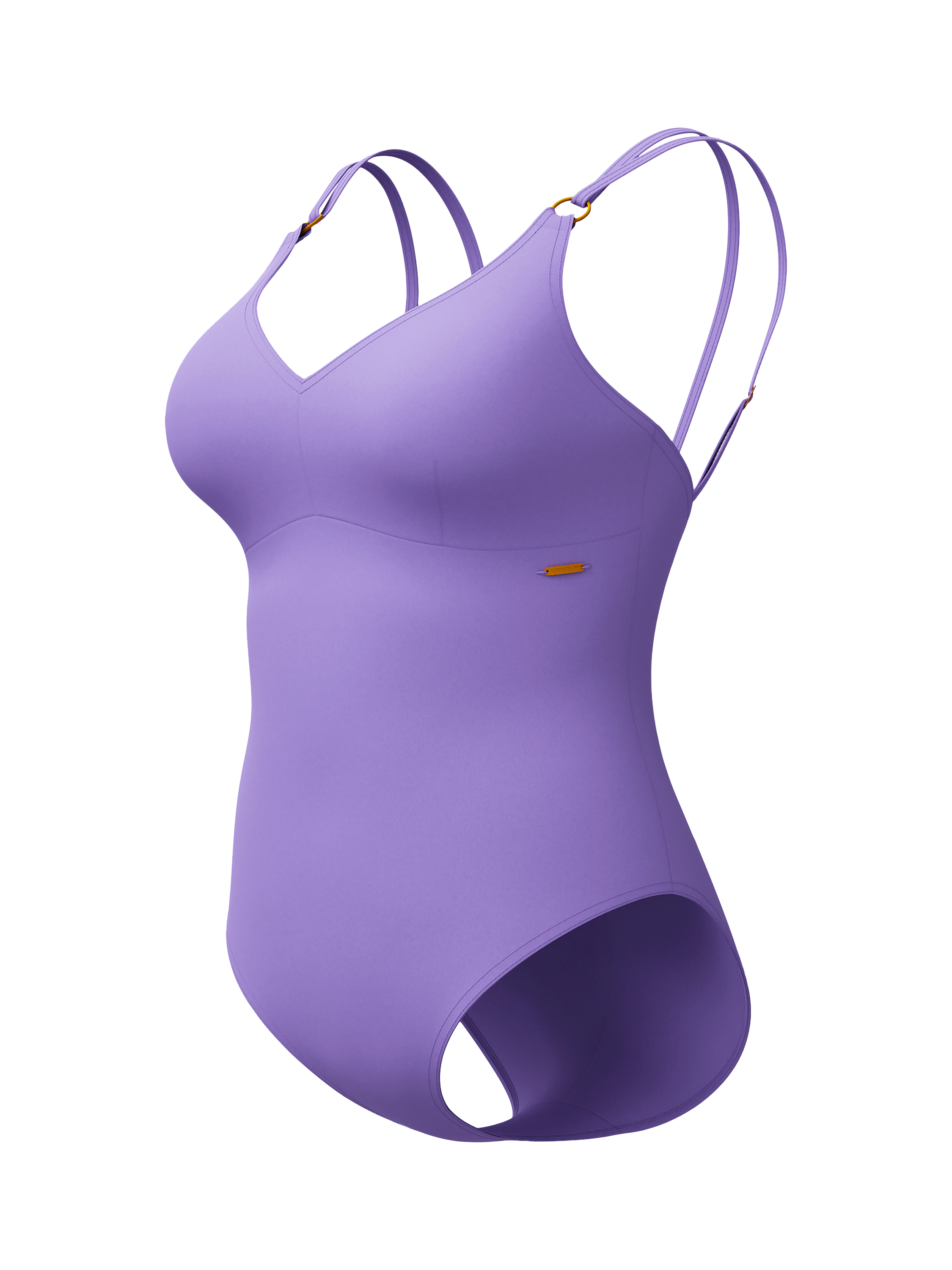 Product image 11 of 11, which shows Speedo Shaping Strappy Swimsuit, Purple Mist, 32