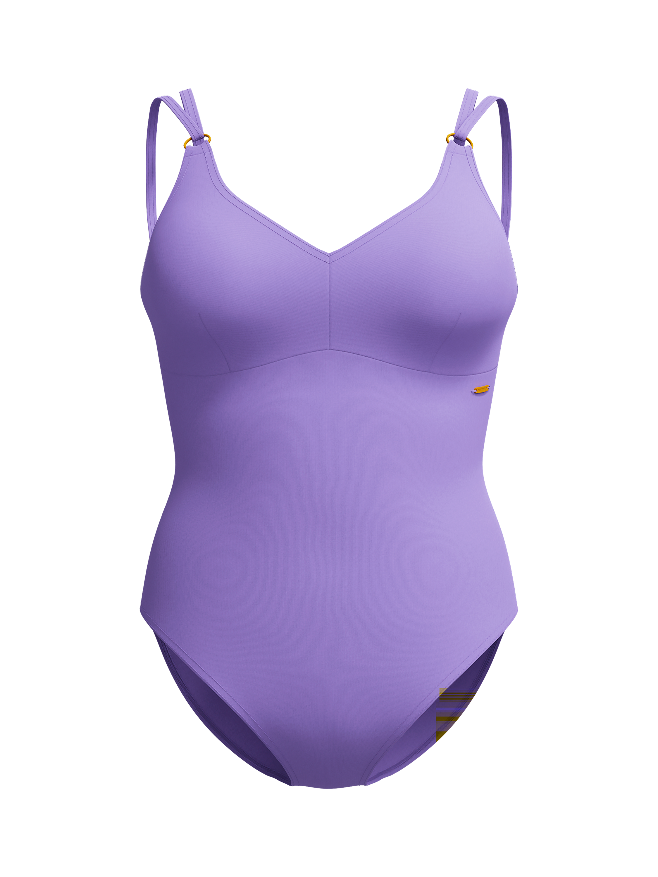 Product image 8 of 11, which shows Speedo Shaping Strappy Swimsuit, Purple Mist, 32