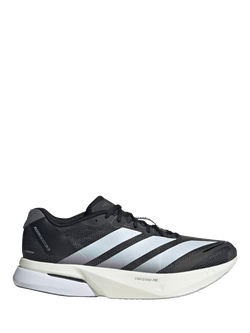 adidas Adizero Boston 13 Running Shoes, White/Black, White/Black