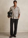 Reiss waver Regular Fit Abstract Shirt