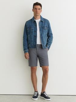 Reiss Pique Cotton Chino Shorts, Airforce Blue, Airforce Blue