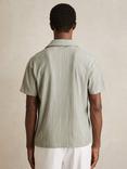 Reiss Max Regular Fit Stripe Textured Revere Collar Shirt