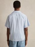 Reiss Thorpe Stripe Regular Fit Shirt, Soft Blue/White