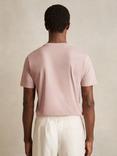 Reiss Bless Cotton Crew Neck T-Shirt, Soft Pink